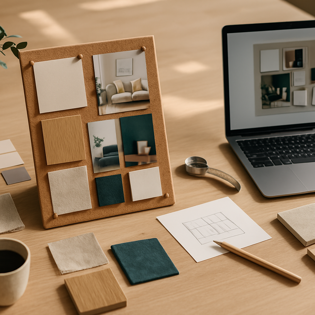 Kuratierte Moodboards für Räume von hooper-home.net